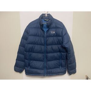 Men's Mountain Hardwear Ratio Down Jacket Size L Blue Q.Shield Down Puffer 650